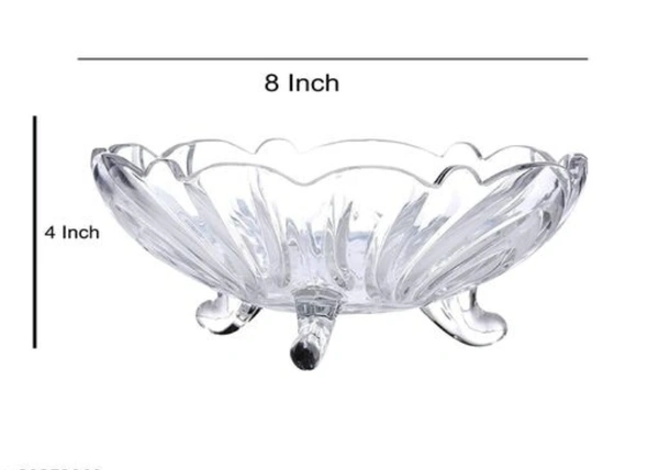 Microwave Safe Glass Bowls - Free Size, Glass, Microwave Safe, Pack of1